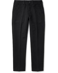 Tom Ford - Straight-leg Cotton-twill Trousers - Lyst