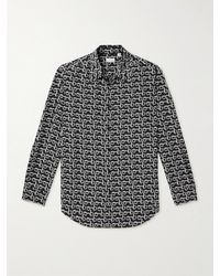 Burberry - Camicia in seta stampata - Lyst