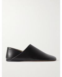 Loewe - Toy Collapsible-heel Leather Slippers - Lyst
