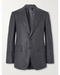Tom Ford - Shelton Wool-Herringbone Blazer - Lyst