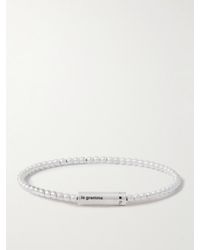 Le Gramme - 11g Brushed Sterling Silver Beaded Bracelet - Lyst