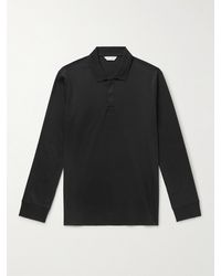 Club Monaco Cotton-jersey Polo Shirt - Black