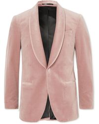 MR P. - Cotton-blend Velvet Tuxedo Jacket - Lyst