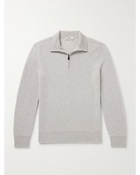 Piacenza 1733 - Ribbed Cashmere Half-zip Sweater - Lyst
