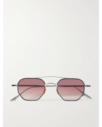 Jacques Marie Mage - Marbot Aviator-style Silver-tone And Acetate Sunglasses - Lyst