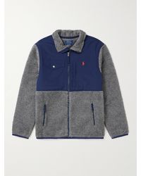 Polo Ralph Lauren - Panelled Fleece And Recycled-nylon Jacket - Lyst