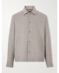 Kiton - Felted Wool-Blend Blouson Jacket - Lyst