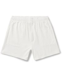 Bode - Boston Straight-leg Cotton-blend Terry Shorts - Lyst