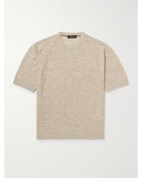 Loro Piana - T-shirt in misto lino e seta Tori - Lyst