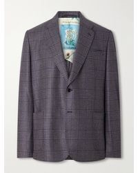 Paul Smith - Prince Of Wales Wool And Silk-Blend Suit Jacket - Lyst