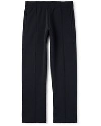 Burberry - Straight-leg Argyle Jacquard-knit Track Pants - Lyst