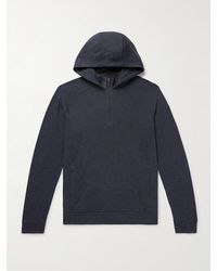 Kjus - Inverness Eco-Coffee Cotton-Blend Jersey Half-Zip Hoodie - Lyst