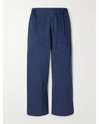 CHERRY LA - Parachute Wide-Leg Herringbone Cotton Trousers - Lyst