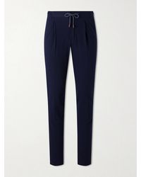 Slowear - Tapered Cotton-Blend Seersucker Trousers - Lyst