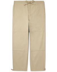 Visvim - Sharma Straight-leg Cotton-twill Drawstring Chinos - Lyst