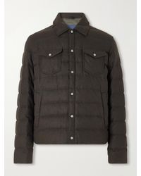 Herno - Quilted Flannel Down Jacket - Lyst