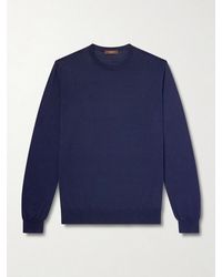 Slowear - Cotton And Silk-blend Sweater - Lyst