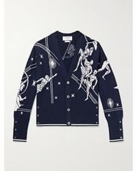 Thom Browne - Olympic Constellation schmal geschnittener Cardigan aus Jacquard-Strick aus Kaschmir - Lyst