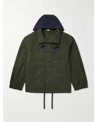 Thom Browne - Shell-Trimmed Waxed-Canvas And Shell Hooded Parka - Lyst