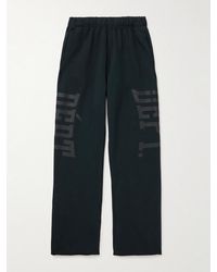 GALLERY DEPT. - Post Workout Logo-Print Wide-Leg Cotton-Jersey Sweatpants - Lyst