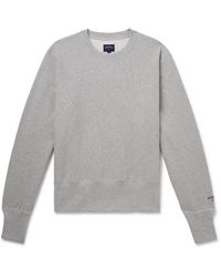 Noah - Logo-embroidered Cotton-jersey Sweatshirt - Lyst