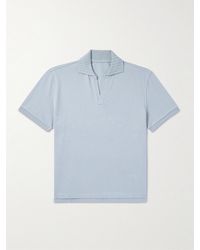 STÒFFA - Cotton-piqué Polo Shirt - Lyst