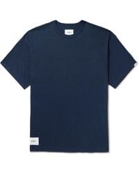 WTAPS - Academy Logo-appliquéd Printed Cotton-blend Jersey T-shirt - Lyst