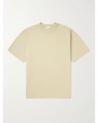 Burberry - Logo-embroidered Cotton-jersey T-shirt - Lyst