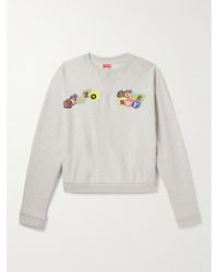 KENZO - Boke Boy Logo-Print Cotton-Jersey Sweatshirt - Lyst