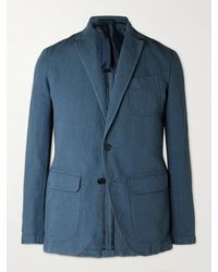 Sid Mashburn - Butcher Hemp And Cotton-Blend Canvas Blazer - Lyst