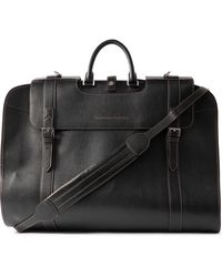 Brunello Cucinelli - Full-grain Leather Garment Bag - Lyst