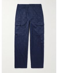 Givenchy - Straight-Leg Cotton-Twill Jacquard Cargo Trousers - Lyst
