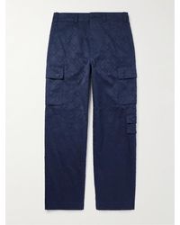 Givenchy - Gerade geschnittene Cargohose aus Baumwoll-Twill mit Jacquard-Muster - Lyst