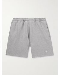 Nike - Solo Swoosh Logo-embroidered Cotton-blend Jersey Shorts - Lyst