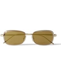 Loewe - Anagram Geometric-Tone Sunglasses - Lyst