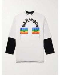 Acne Studios - Eyloch Face Rainbow T-shirt - Lyst