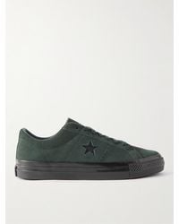 Converse - One Star Pro Leather-trimmed Suede Sneakers - Lyst