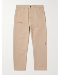 Carhartt - Og Single Knee Printed Straight-leg Organic Cotton-canvas Trousers - Lyst