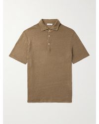 Boglioli - Linen-jersey Polo Shirt - Lyst