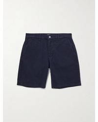 NN07 - Aden 1923 Straight-Leg Organic Cotton-Blend Twill Shorts - Lyst