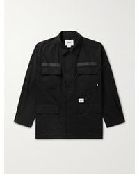 WTAPS - Logo-embroidered Cotton-ripstop Overshirt - Lyst