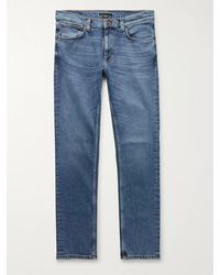 Nudie Jeans - Lean Dean Slim-fit Tapered Organic Stretch-denim Jeans - Lyst