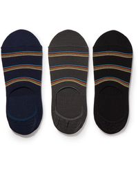 Paul Smith - Three-pack Striped Cotton-blend Socks - Lyst