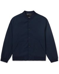 Theory - Wool-blend Twill Bomber Jacket - Lyst