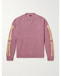 Kapital - Bone Oversized Intarsia Wool Sweater - Lyst