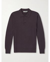 Canali - Wool Polo Shirt - Lyst