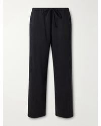 Second Layer - Team Straight-Leg Drawstring Lyocell-Twill Trousers - Lyst