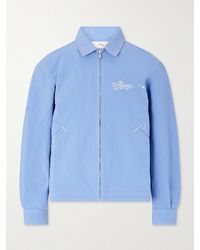 CHERRY LA - Logo-Embroidered Paint-Splattered Shell Jacket - Lyst