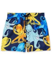 Vilebrequin - Mahina Straight-leg Mid-length Printed Recycled Swim Shorts - Lyst