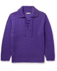 Bode - Alpine Mohair-blend Sweater - Lyst
